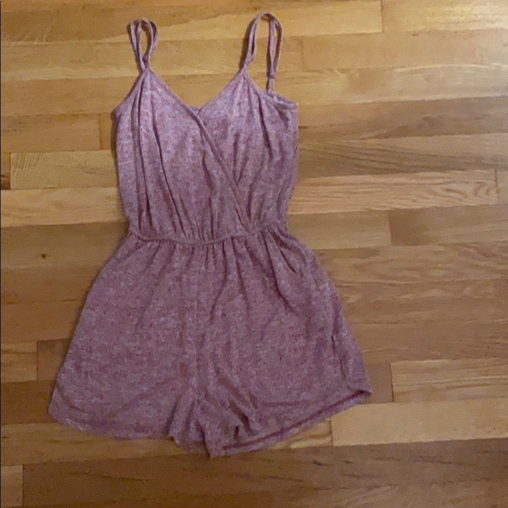 V-neck tank-top romper